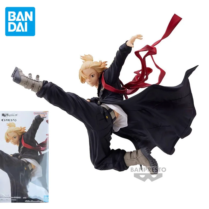 

BANDAI Genuine Tokyo Revengers Anime Figure Mikey Manjiro Sano Action Figure Toys For Boys Girls Kids Gift Collectible Model