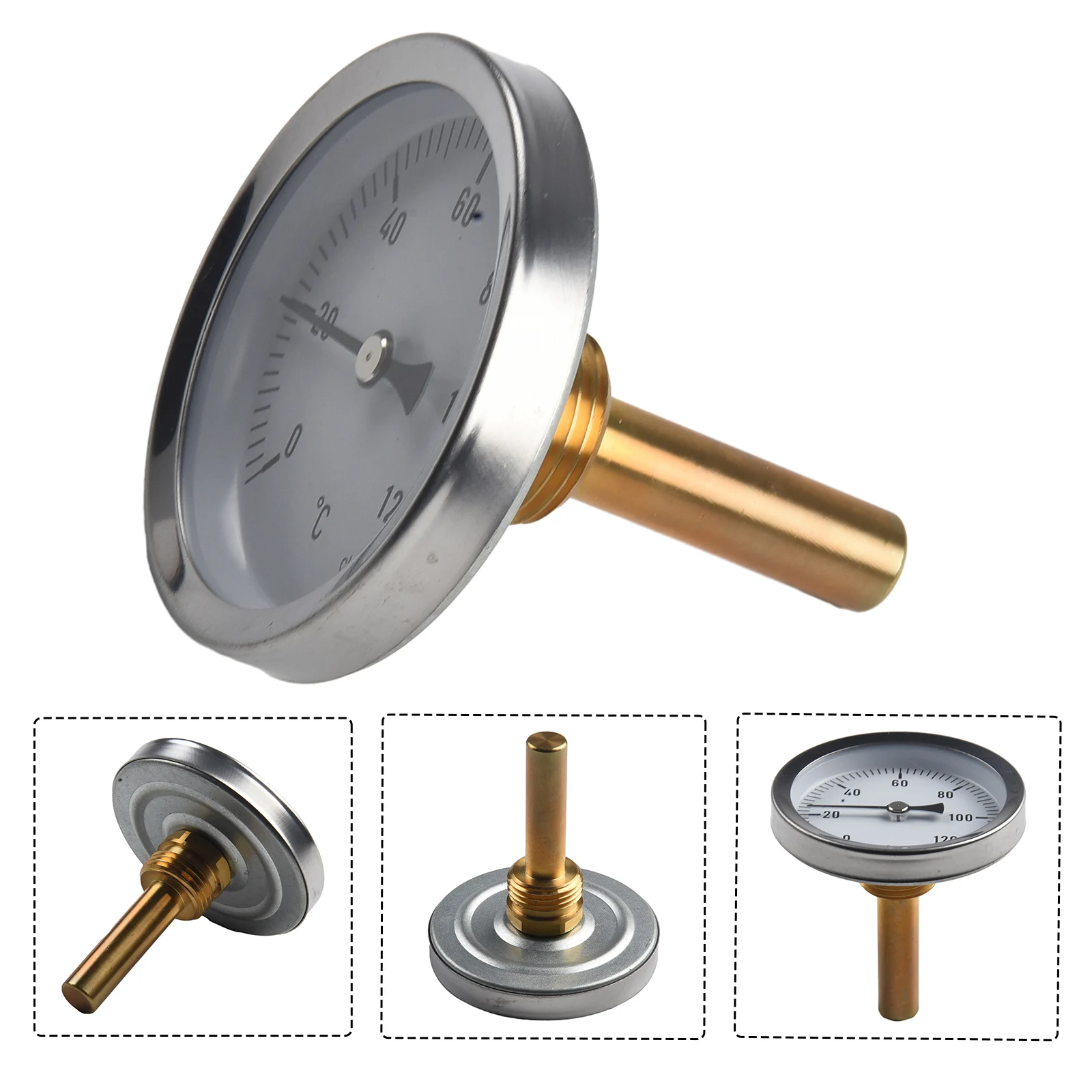 Hot Water Pipe Thermometer, 63mm Dial, Accurate Readings, Water proof Design, Suitable for oil tanks and heating systems
Hot Water Pipe Thermometer, 63mm Dial, Accurate Readings, Water proof Design, Suitable for oil tanks and heating systems