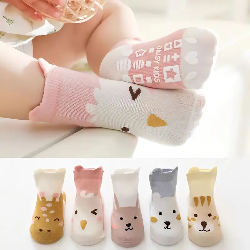 5 Pairs/lot Newborn Baby Socks Summer Thin Mesh Breathable Cartoon Anti Slip Floor Socks Pure Cotton Middle Tube Kids Socks
5 Pairs/lot Newborn Baby Socks Summer Thin Mesh Breathable Cartoon Anti Slip Floor Socks Pure Cotton Middle Tube Kids Socks