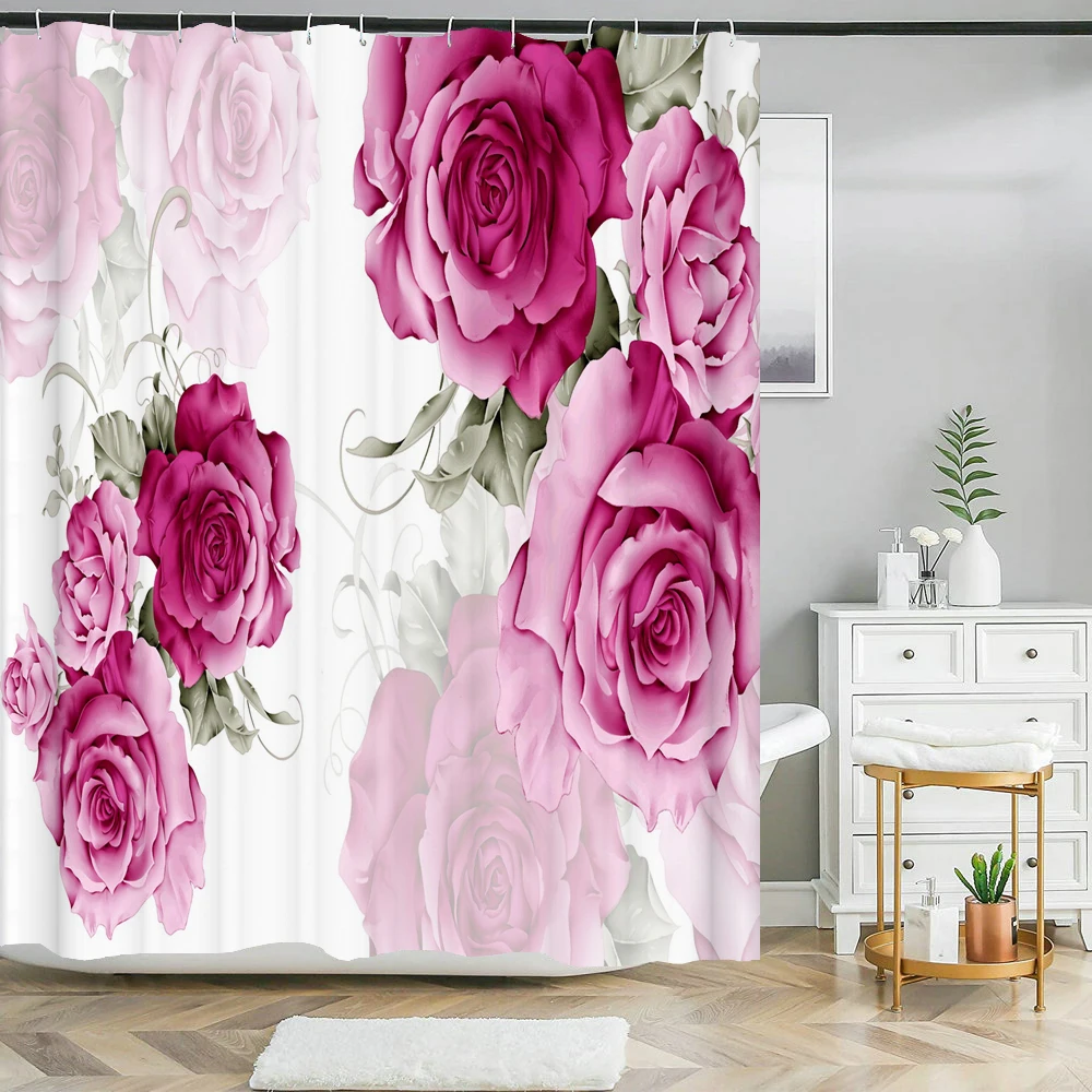 Beautiful Colorful Flower Floral Printed Shower Curtains Frabic Bathroom Waterproof Polyester Bath Curtain With Hooks 180x180cm
Beautiful Colorful Flower Floral Printed Shower Curtains Frabic Bathroom Waterproof Polyester Bath Curtain With Hooks 180x180cm