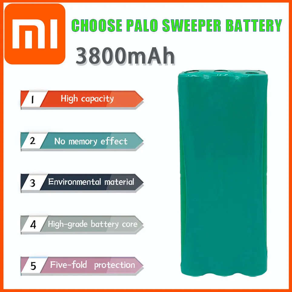 14.4V 3800mAh Xiaomi new Ni-MH3800mAh robot vacuum cleaner rechargeable battery is applicable to liberoV-M600/M606 v-botT270/271
14.4V 3800mAh Xiaomi new Ni-MH3800mAh robot vacuum cleaner rechargeable battery is applicable to liberoV-M600/M606 v-botT270/271