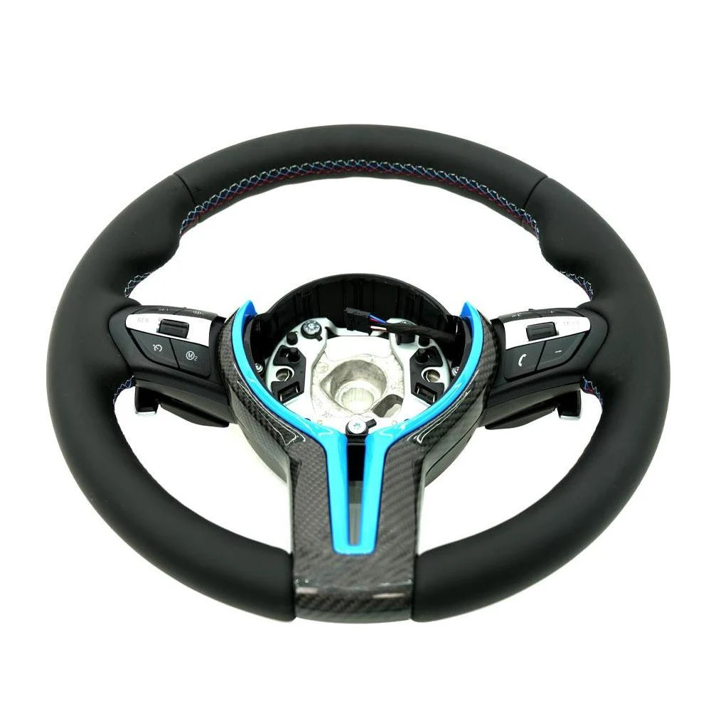 Steering Wheel for BMW M Series F Series X3 F25 / X4 F26 / X5 F15 / X6 F16 With Carbon Fiber Cover Blue/Red Trim Full Set
Steering Wheel for BMW M Series F Series X3 F25 / X4 F26 / X5 F15 / X6 F16 With Carbon Fiber Cover Blue/Red Trim Full Set