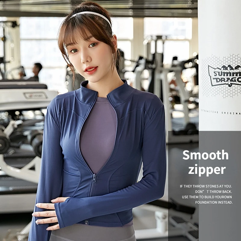 Sports Women 2023 New Spring Zipper Cardigan Long-sleeved Tight Running Fitness Top Yoga Coat Jackets
Sports Women 2023 New Spring Zipper Cardigan Long-sleeved Tight Running Fitness Top Yoga Coat Jackets