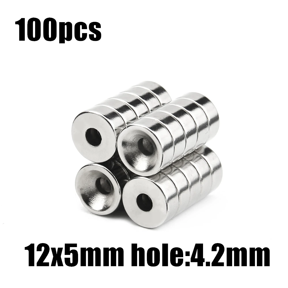 100pcs 12x5mm hole:4.2mm super Strong Round Neodymium Countersunk Ring Magnets Rare Earth N35
100pcs 12x5mm hole:4.2mm super Strong Round Neodymium Countersunk Ring Magnets Rare Earth N35