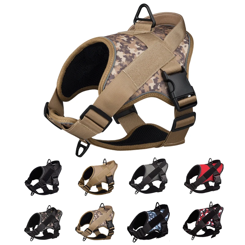 Dog Tactical Chest Harness Vest Type Reflective Adjustable Training Traction Leash Puppy Chest Strap Dog Supplies Free Shipping
Dog Tactical Chest Harness Vest Type Reflective Adjustable Training Traction Leash Puppy Chest Strap Dog Supplies Free Shipping