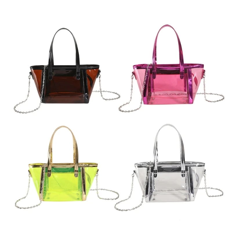 Fashion Bag Bucket Bags PVC LaserTransparent Bag Shoulder Bags for Girl Women Crossbody Bag Chain Bag Jelly Bag Handbag
Fashion Bag Bucket Bags PVC LaserTransparent Bag Shoulder Bags for Girl Women Crossbody Bag Chain Bag Jelly Bag Handbag