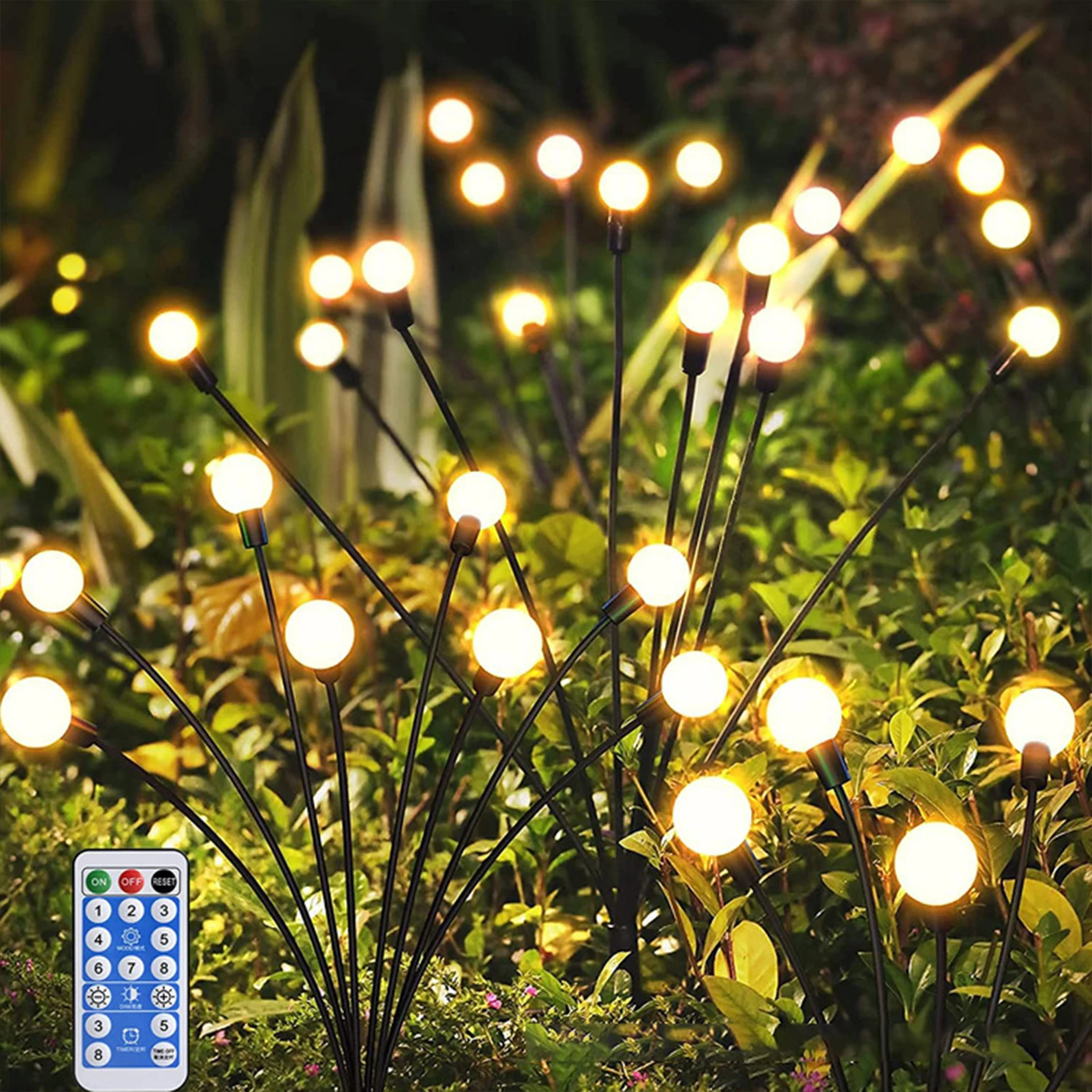 Solar Firefly Lights Outdoor Waterproof Garden Lamp Warm White Outside Halloween Xmas Decoration Pathway Lights
Solar Firefly Lights Outdoor Waterproof Garden Lamp Warm White Outside Halloween Xmas Decoration Pathway Lights