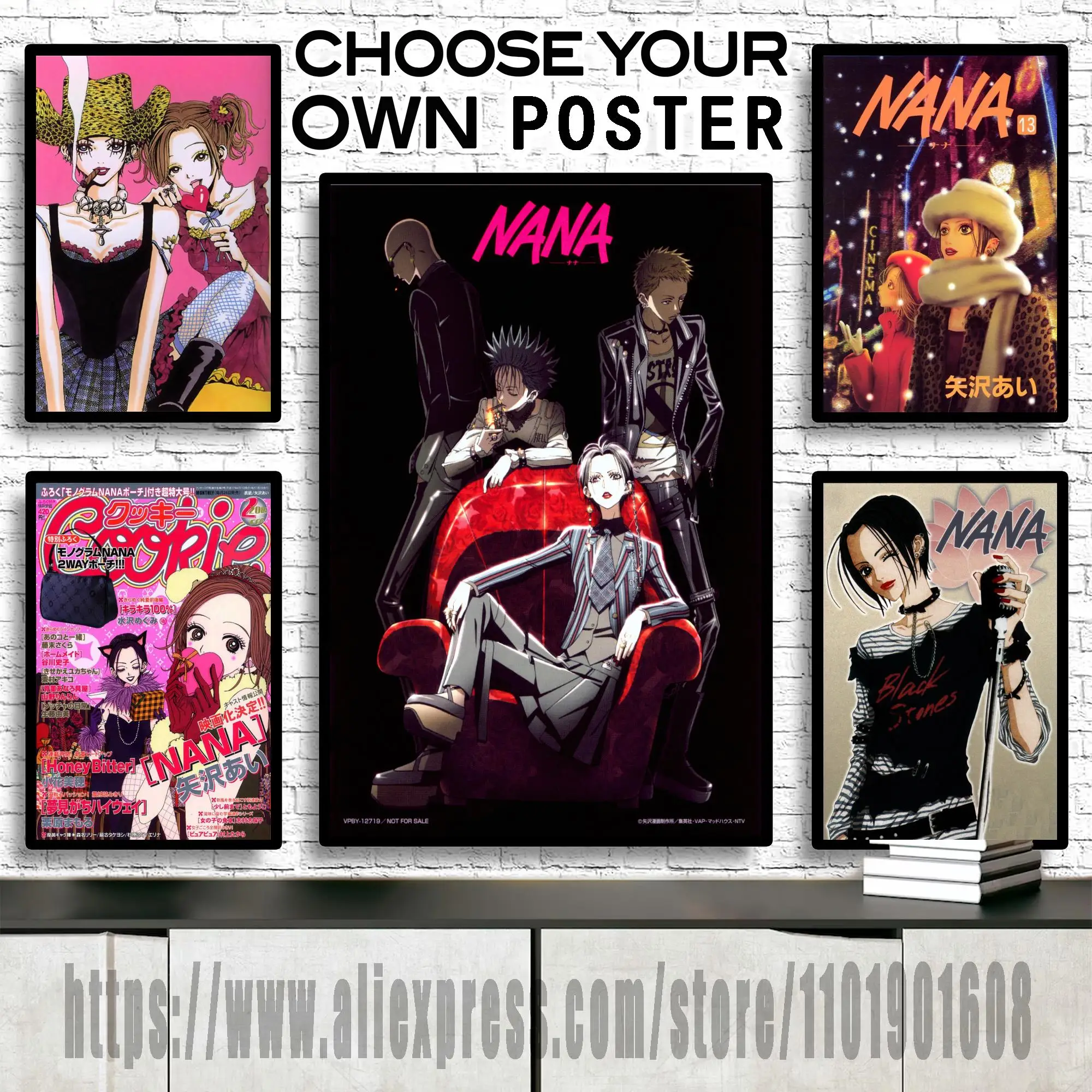 

Classic Nana Gifts Anime Canvas Art and Wall Art Poster Picture Print Modern Family bedroom Decor Posters