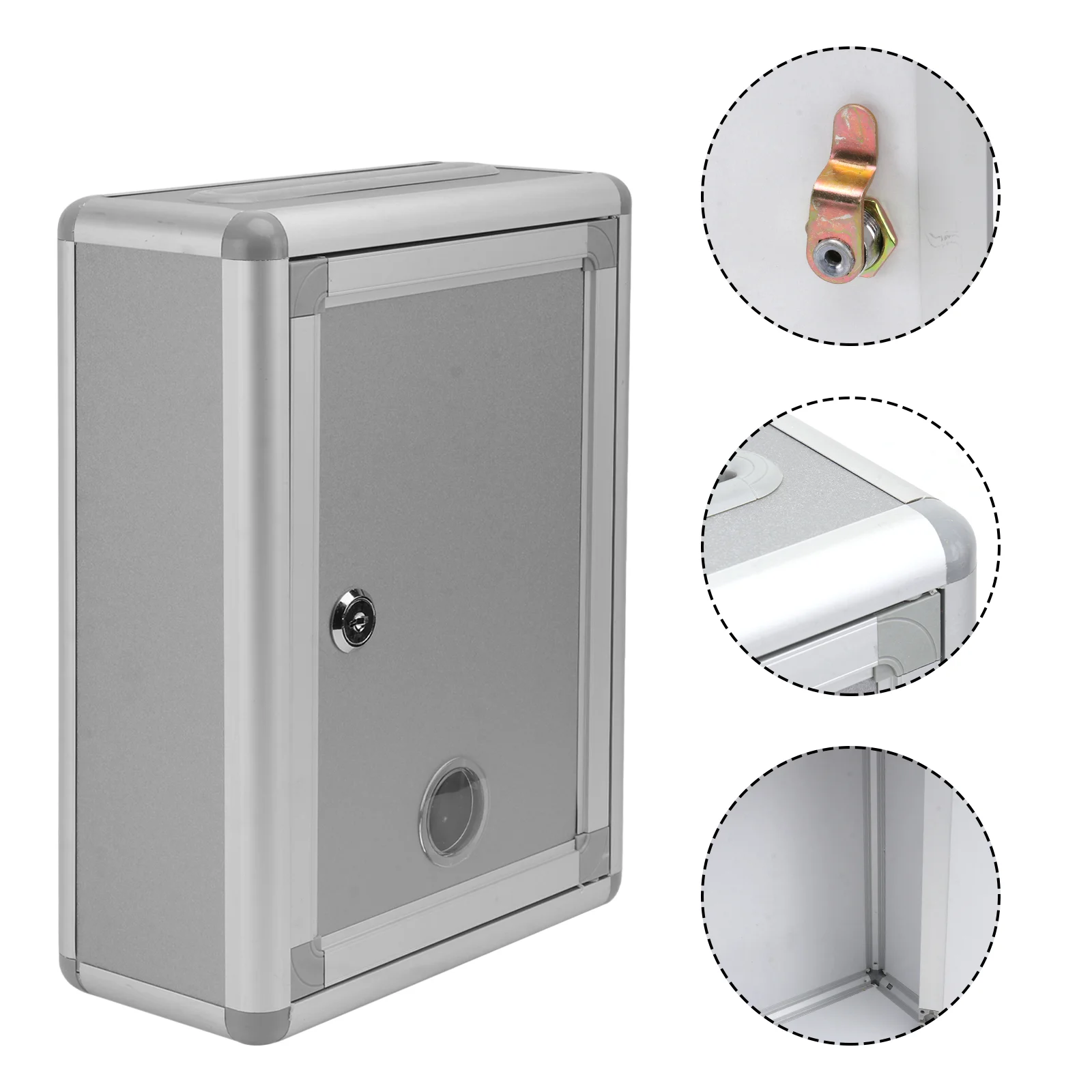 

Small Suggestion Box Lock Box With Lock Wall Hanging Complaint Suggestion Box Aluminium Alloy Box