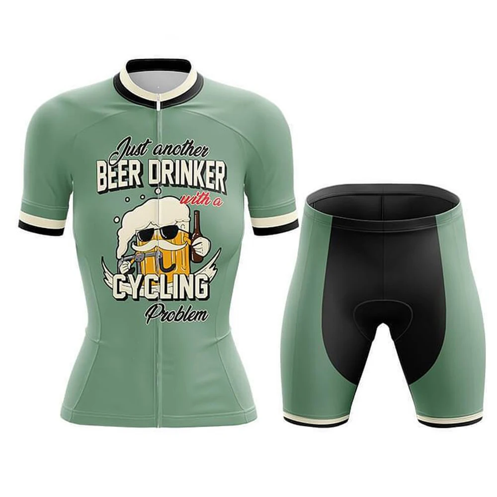 A Beer Drinker Woman Summer Cycling Jersey Short Set Wear Gel Breathable Pad MTB Clothes Kits Bike Clothing Road Suit
A Beer Drinker Woman Summer Cycling Jersey Short Set Wear Gel Breathable Pad MTB Clothes Kits Bike Clothing Road Suit