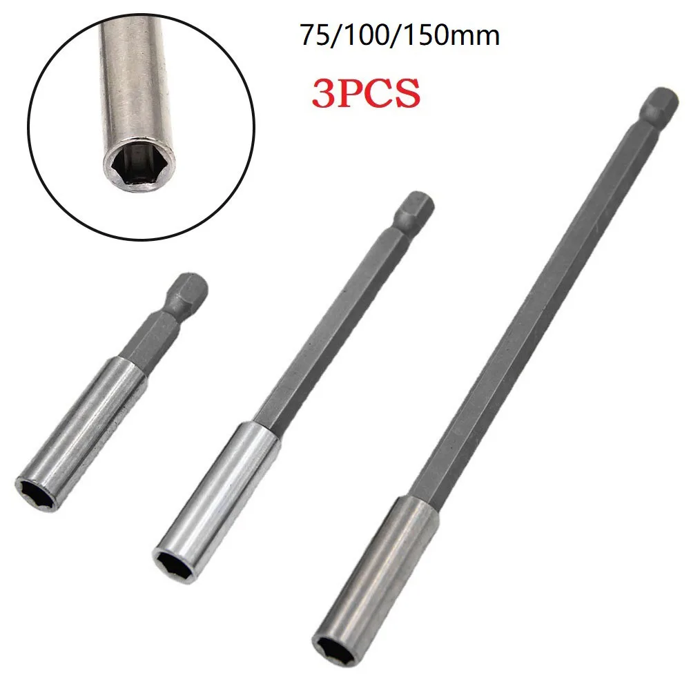 1/4" Hex Rod Shank Long Handle Screwdriver Tip Holder Extension Bit Set Extensions Quick Change Hand Tool Socket 75/100/150mm
1/4" Hex Rod Shank Long Handle Screwdriver Tip Holder Extension Bit Set Extensions Quick Change Hand Tool Socket 75/100/150mm