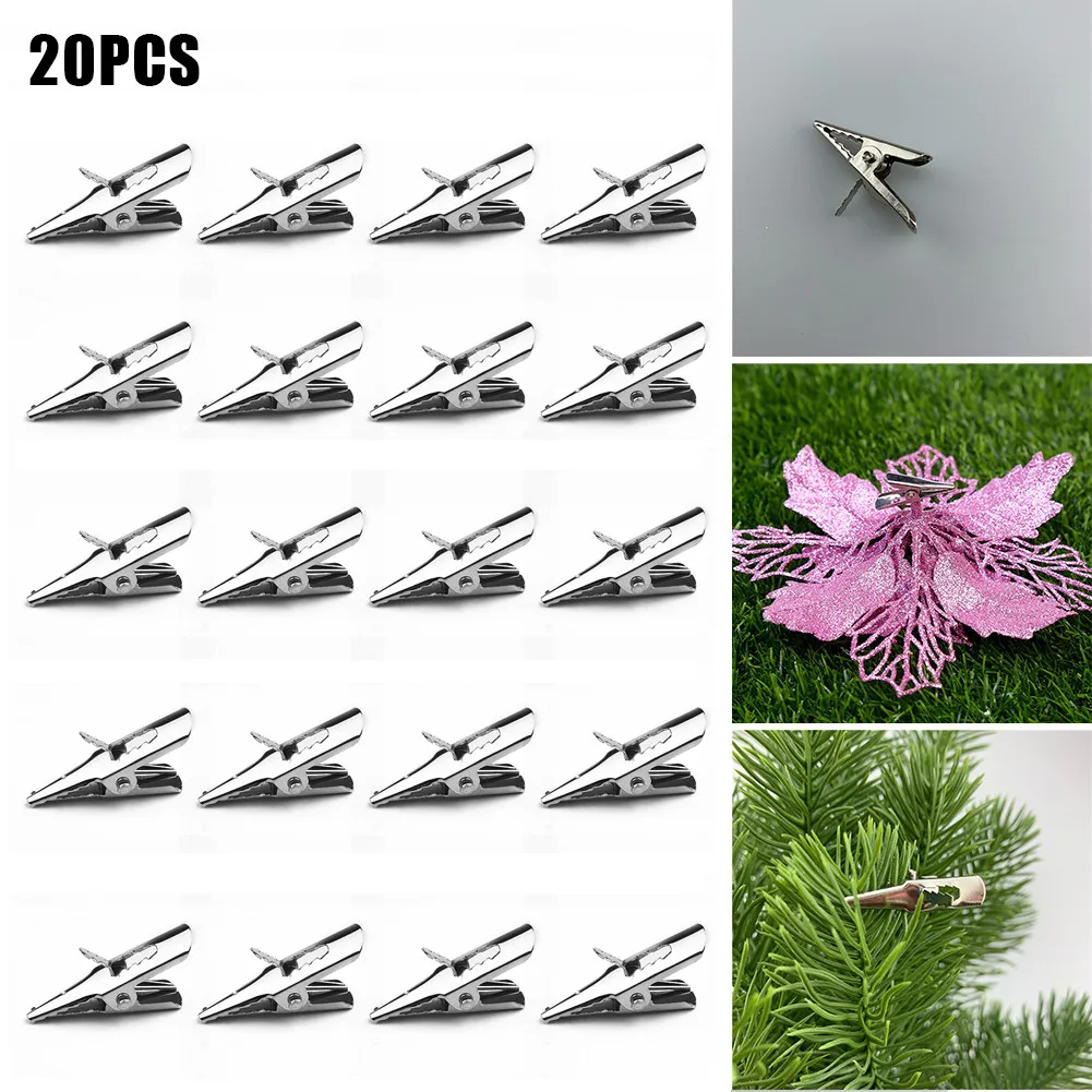 20Pcs Clip Christmas Flower Clip Clamp For Christmas Tree Hanging Pendant Home Party Holiday Xmas Ornaments Supplies Alloy
20Pcs Clip Christmas Flower Clip Clamp For Christmas Tree Hanging Pendant Home Party Holiday Xmas Ornaments Supplies Alloy