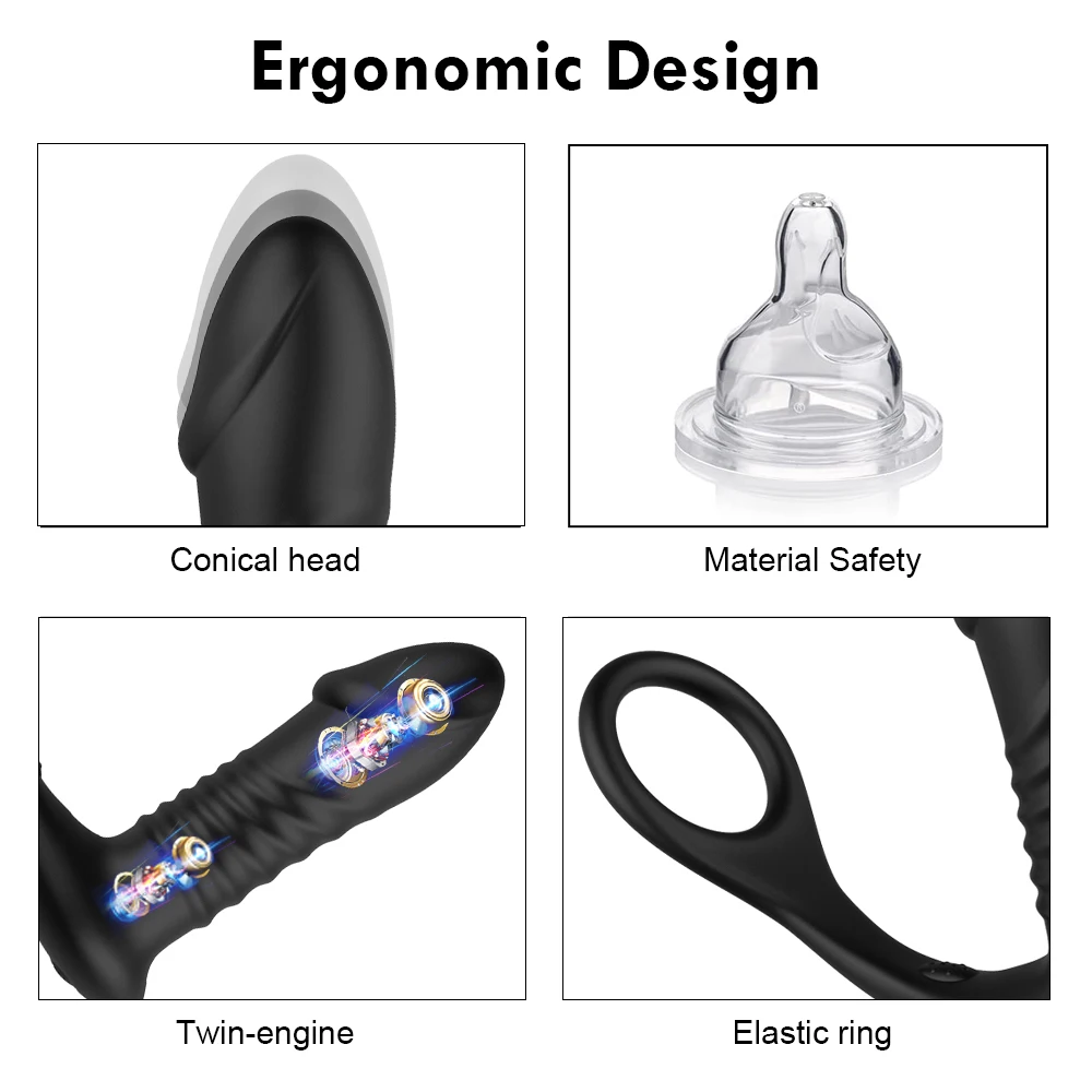 Телескопический Анальный Вибратор