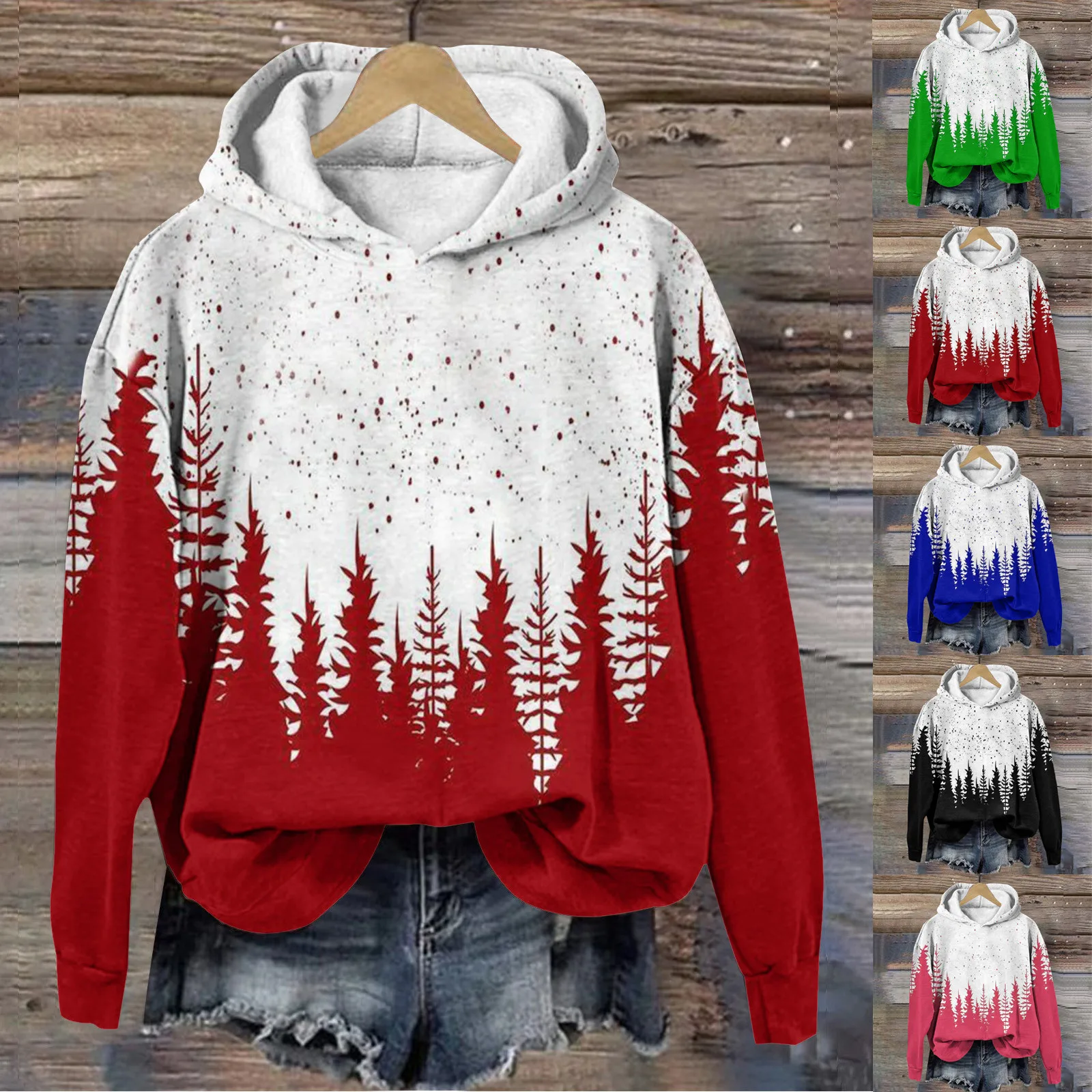 Christmas Female Casual Loose Streetwear Pullover Top Lady O Neck Hoodies Sweatshirt Autumn Winter Long Sleeve Navidad Hooded
Christmas Female Casual Loose Streetwear Pullover Top Lady O Neck Hoodies Sweatshirt Autumn Winter Long Sleeve Navidad Hooded