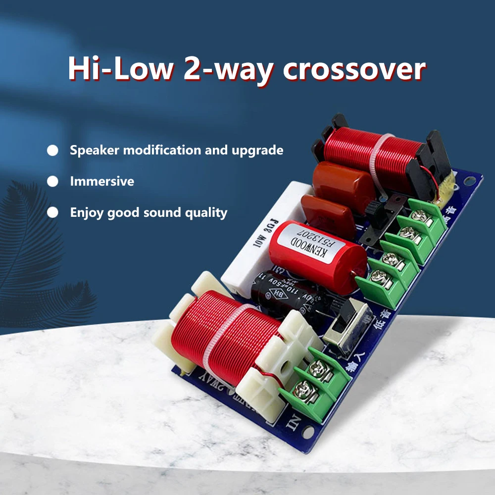 

2-Way 250W 2500Hz-3000Hz Frequency Divider DIY Speaker Filter Circuit Home Theater Hifi Stereo Audio Crossover Filters