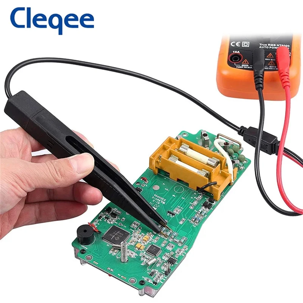 

Cleqee P1510 SMD Chip component LCR testing tool Multimeter tester meter Pen probe lead tweezers