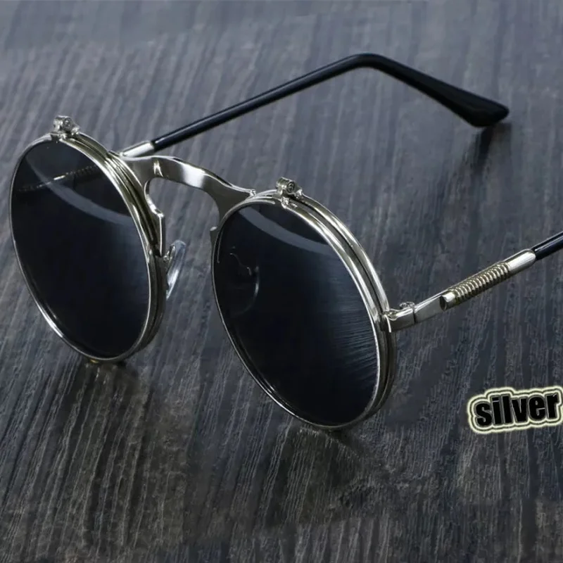 Steampunk Sunglasses Round Metal Women Style Retro Flip Circular Double Metal Sun Glasses Men CIRCLE SUN GLASSES
Steampunk Sunglasses Round Metal Women Style Retro Flip Circular Double Metal Sun Glasses Men CIRCLE SUN GLASSES