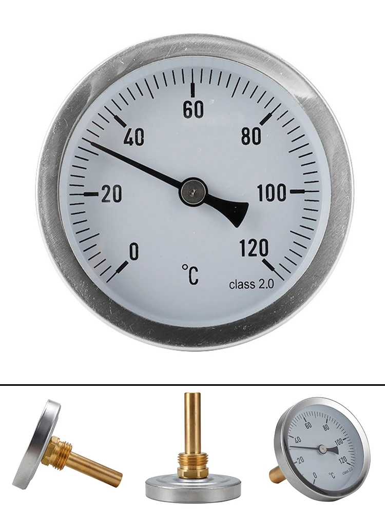 Universal Thermometer Thermometer 0 - 120°C 120°C 120°C Calibration Analog Bimetal Central Heating Gas Grill Stainless Steel
Universal Thermometer Thermometer 0 - 120°C 120°C 120°C Calibration Analog Bimetal Central Heating Gas Grill Stainless Steel