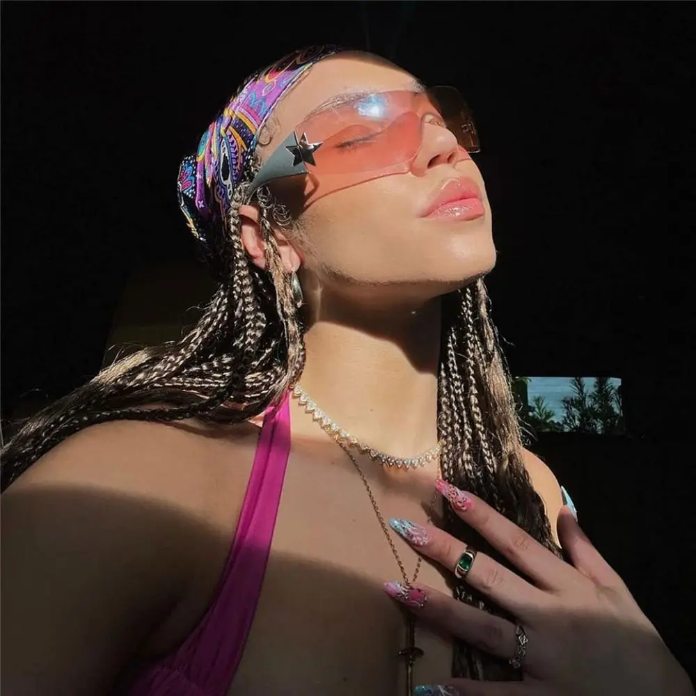 Oversized 2000'S Rimless Eyewear Punk Y2K Sunglasses for Women Men Shades Wrap Around Sports Sun Glasses
Oversized 2000'S Rimless Eyewear Punk Y2K Sunglasses for Women Men Shades Wrap Around Sports Sun Glasses