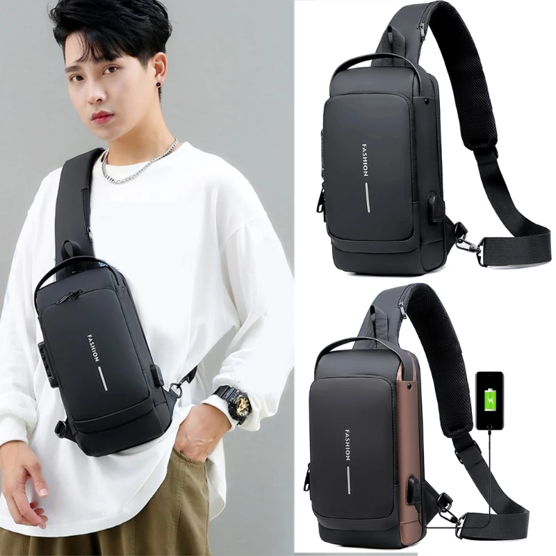 Sling Bag with USB Charging Port Combination Lock Chest Bag Crossbody Shoulder Bag for Men Hiking Cycling Travel
Sling Bag with USB Charging Port Combination Lock Chest Bag Crossbody Shoulder Bag for Men Hiking Cycling Travel