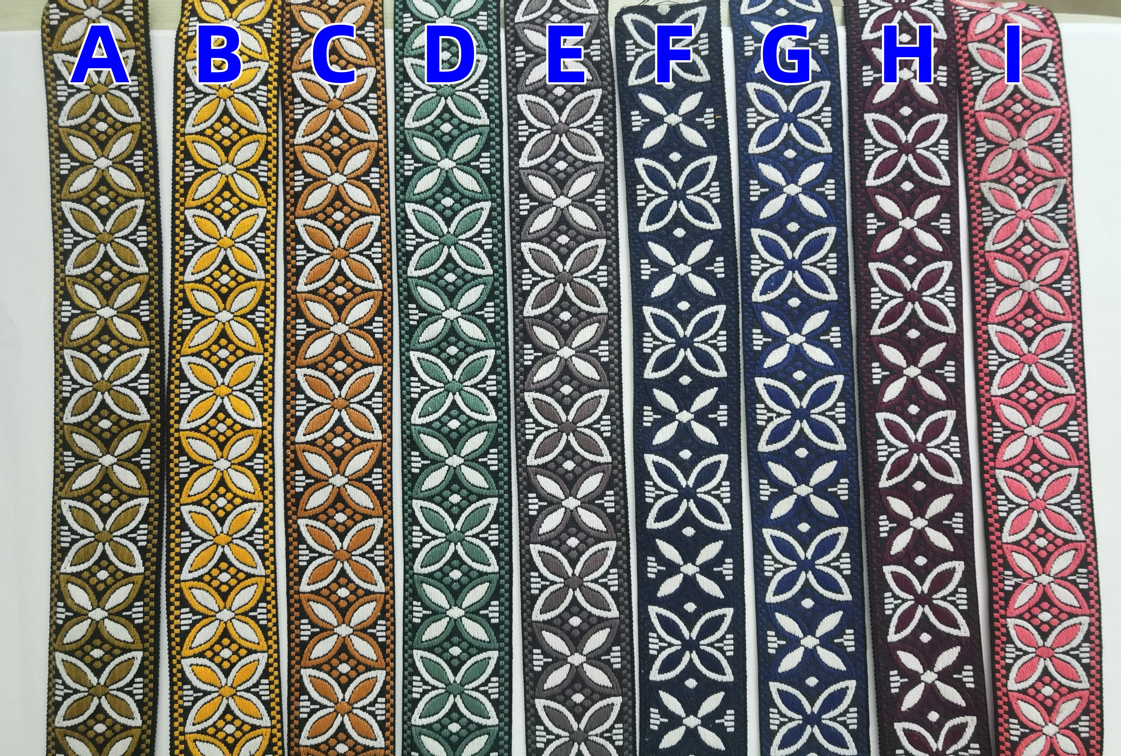 5cm high quality jacquard ribbon, strap ribbon,guitar strap ribbon,jacquard webbing,folk style ribbon,nation style ribbon.
5cm high quality jacquard ribbon, strap ribbon,guitar strap ribbon,jacquard webbing,folk style ribbon,nation style ribbon.