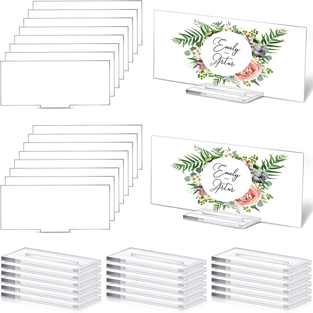 10PCS Clear Acrylic Blank Square With Base For Wedding Table Number Plate DIY Bar Cafe Banquet Party Place card
10PCS Clear Acrylic Blank Square With Base For Wedding Table Number Plate DIY Bar Cafe Banquet Party Place card