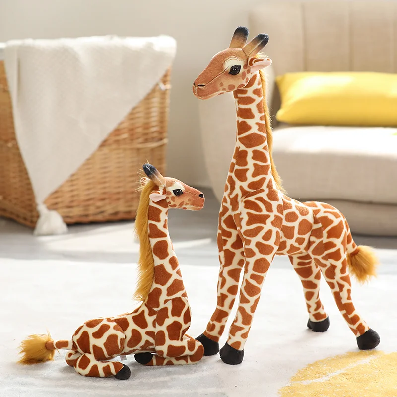 

Realistic Giraffe Stuffed Animals Plush Toy Cute Small Deer Plushies Pillow Doll Gift for Baby Girls Home Sofa Couch Car Decor