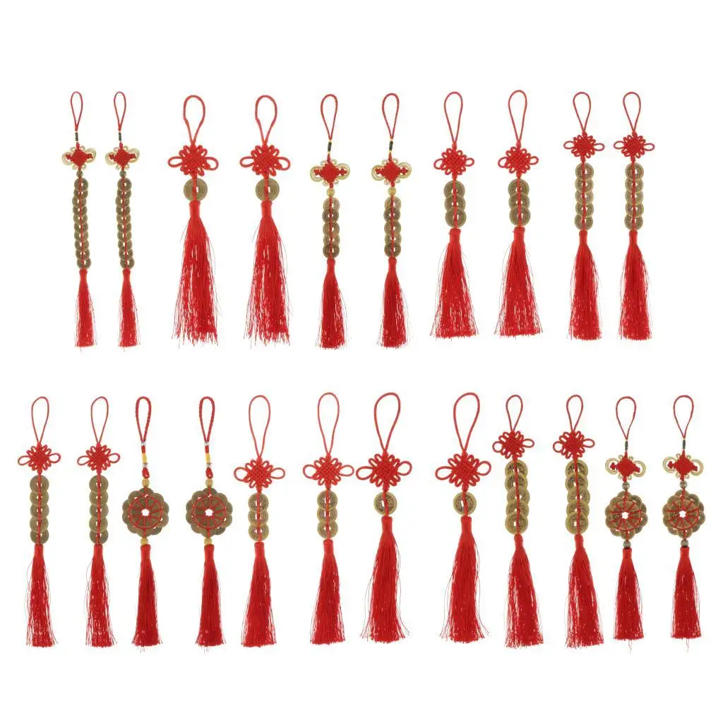 Qing Ancien Chinese Knot Luck Coins Pendant Auspicious Wealth Success Ornament Birthday Gifts 
Qing Ancien Chinese Knot Luck Coins Pendant Auspicious Wealth Success Ornament Birthday Gifts