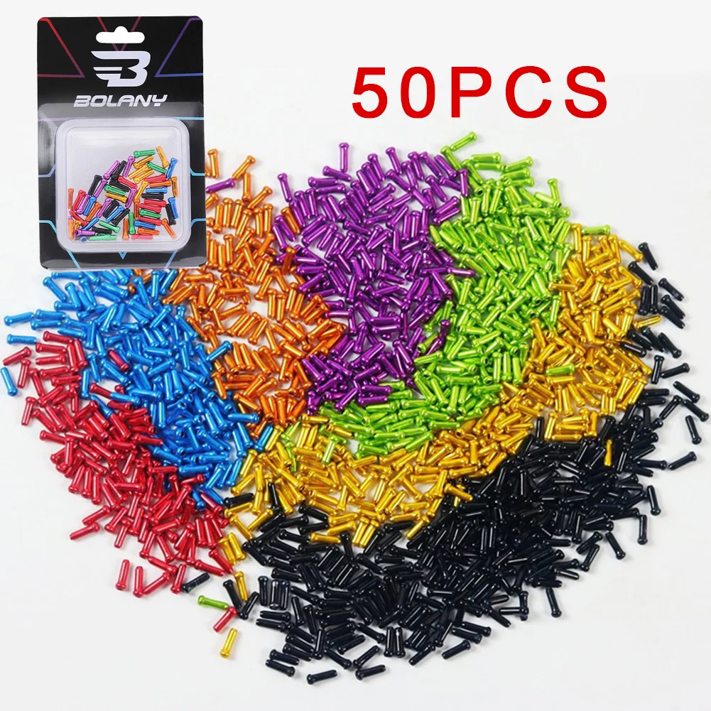 50Pcs Bicycle Cable End Cap Aluminum Alloy Brake Shifter Inner Cable Tips Crimps Mixed Color Brake Wire Protection Tail Cap
50Pcs Bicycle Cable End Cap Aluminum Alloy Brake Shifter Inner Cable Tips Crimps Mixed Color Brake Wire Protection Tail Cap