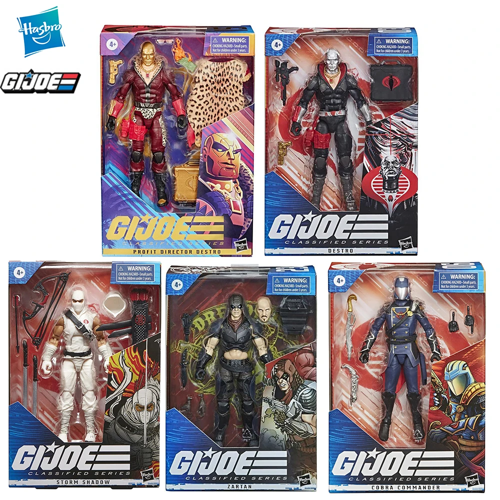 Hasbro G.I. Joe Classified Series Cobra Commandor/Destro/Profit Directer/Zartan/Storm Shadow 6-Inch Action Figure Model Toys
Hasbro G.I. Joe Classified Series Cobra Commandor/Destro/Profit Directer/Zartan/Storm Shadow 6-Inch Action Figure Model Toys