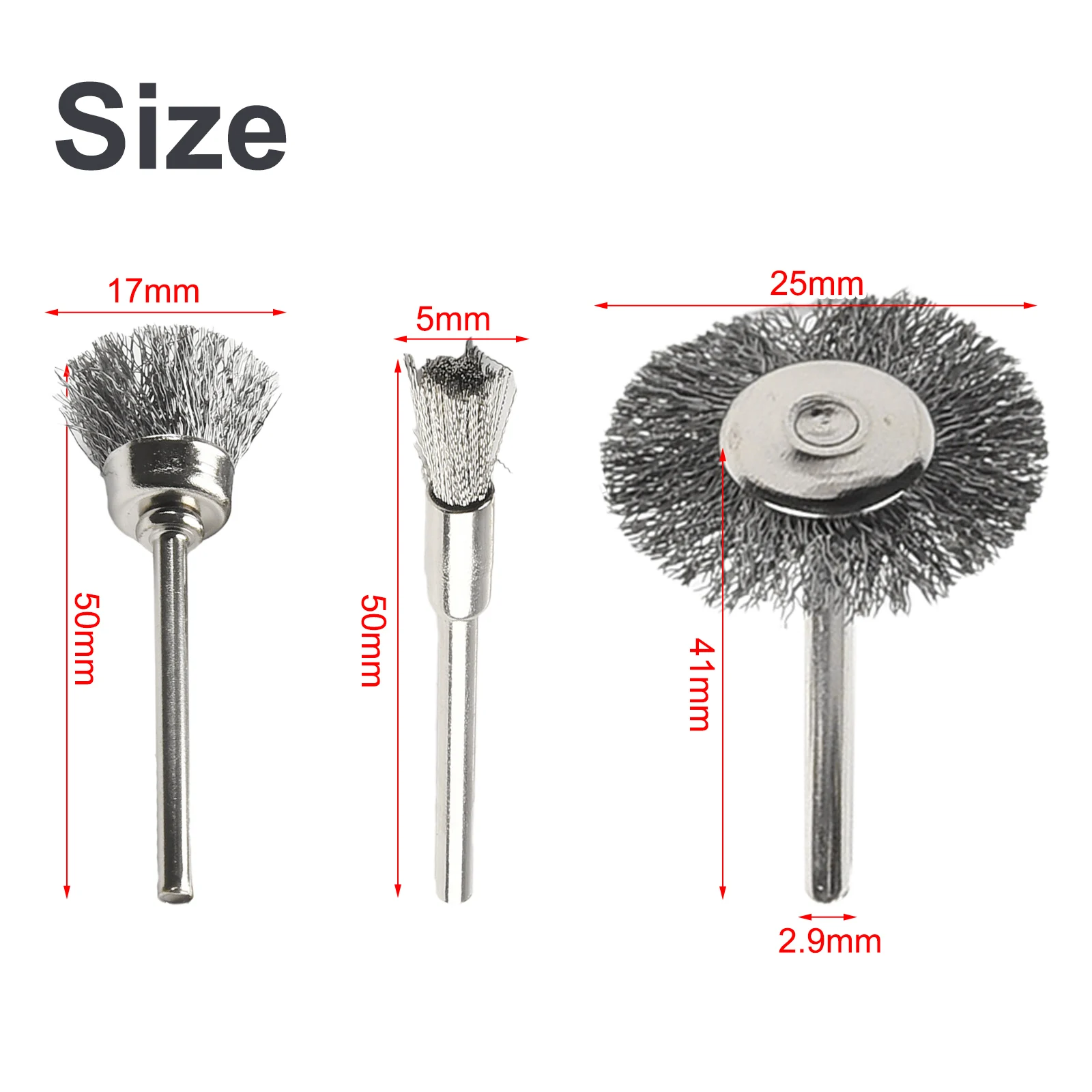 Steel Wire Brass Mini Brush Rotary Tool For Dremel Drill Polishing Grinding Wheel T-shaped Small Brush Accessories 6/15/25mm
Steel Wire Brass Mini Brush Rotary Tool For Dremel Drill Polishing Grinding Wheel T-shaped Small Brush Accessories 6/15/25mm