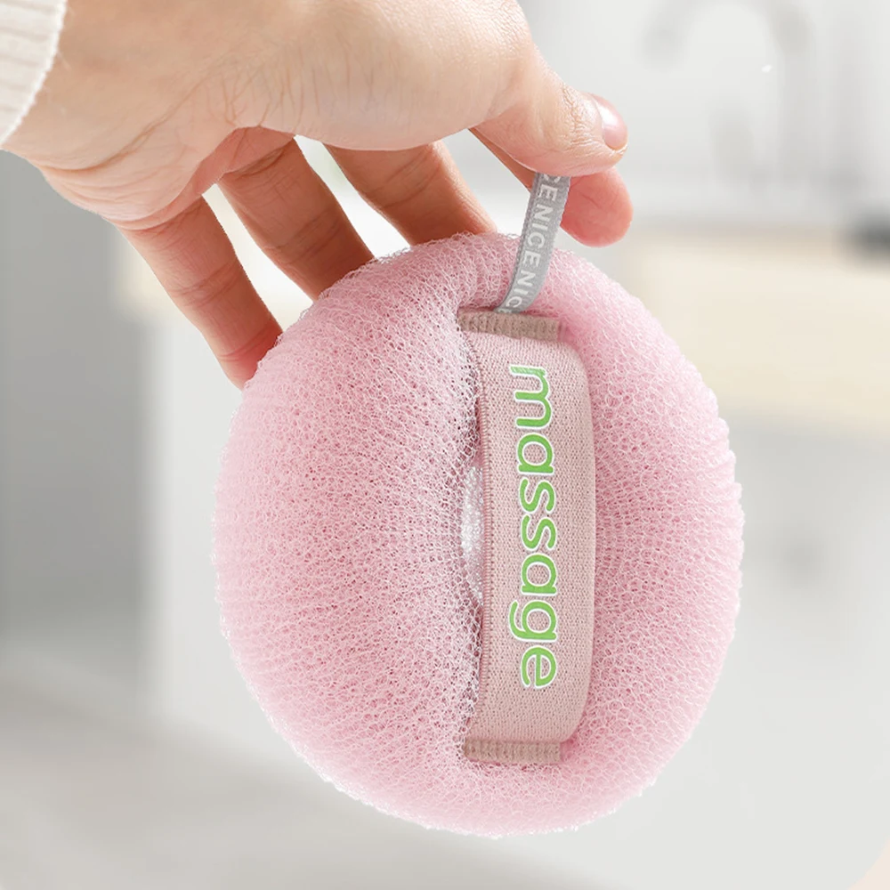 

Mesh Bath Sponge Balls Soft Massage Cleaning Brush Shower Puff Body Cleaner Exfoliating Scrubbers Bath Ball Bathroom Supplies