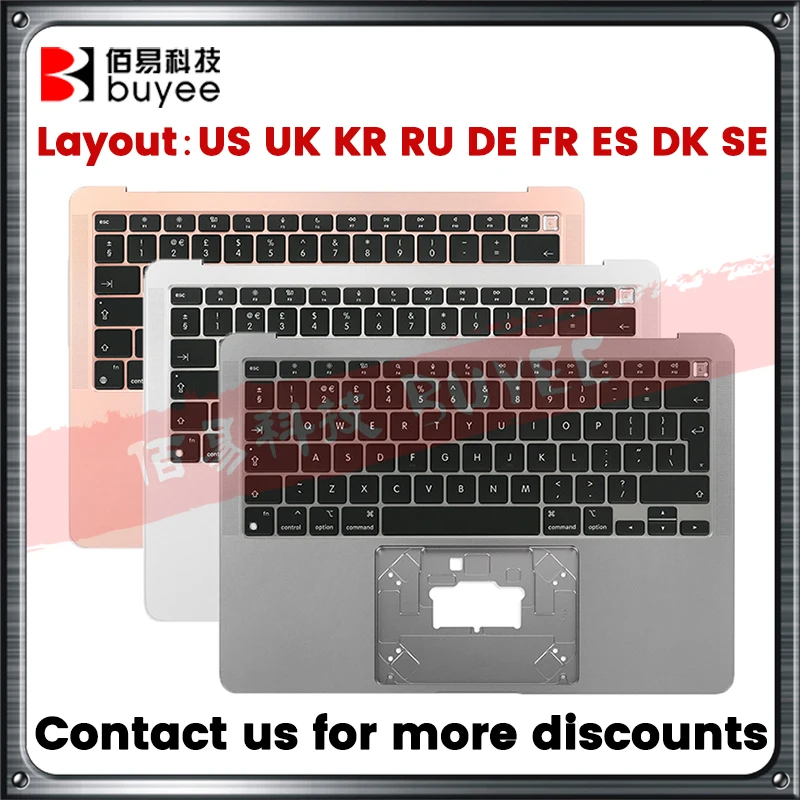 

Laptop New A2337 Palmrest Cover For Macbook Air Retina 13" A2337 Top Case US UK KR RU GE FR SP Danish Swedish Keyboard Backlight