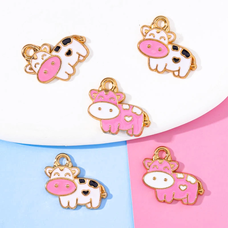20Pcs 19*14mm Enamel Pink Cow Pendant Chams For Jewelry Making DIY Cartoon Animal Necklace Pendant Earrings Bracelet Accessories
20Pcs 19*14mm Enamel Pink Cow Pendant Chams For Jewelry Making DIY Cartoon Animal Necklace Pendant Earrings Bracelet Accessories