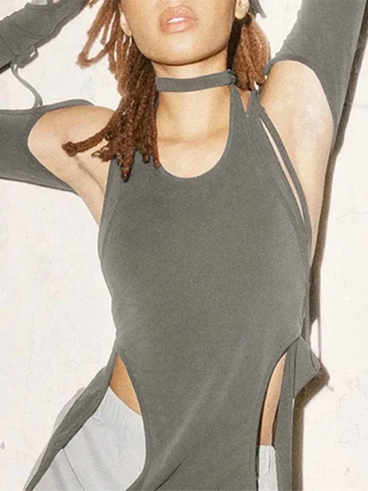 T-Shirts Women Long Sleeve Irregular Hoodies Crop Top Frenulum Splicing Two-Piece Set Sleeve Cap Streetwear Y2K Clothes
T-Shirts Women Long Sleeve Irregular Hoodies Crop Top Frenulum Splicing Two-Piece Set Sleeve Cap Streetwear Y2K Clothes