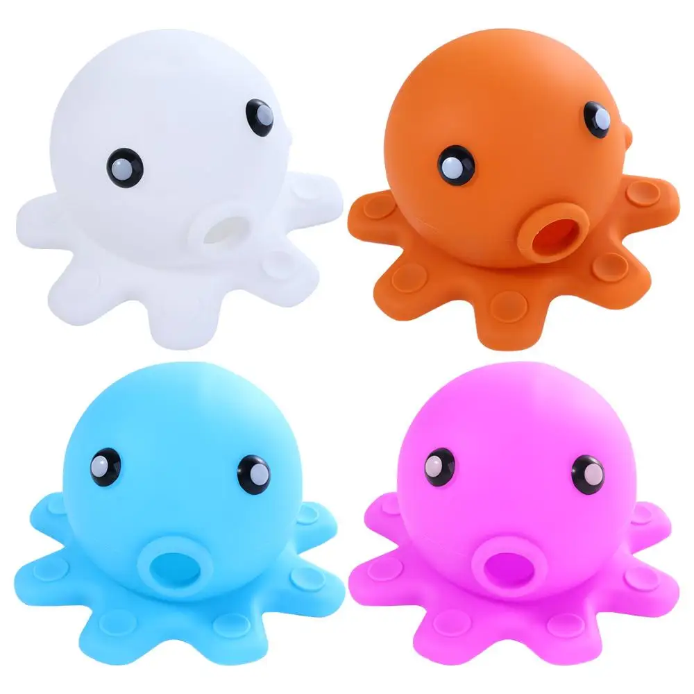 

Adds Inches of Water Silicone Octopus Shaped Bath Accessories Tub Stopper Bathtub Overflow Drain Cover Suction Cup Seal