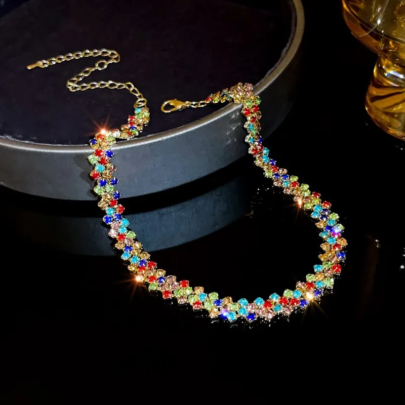 Luxury Shiny Full Rhinestone Choker Necklace for Women Personalized Geometric Crystal Necklaces Wedding Jewelry Party Gifts 7 Mallzona S6b535d8b50c4427fae8068bf1073b5adJ Luxury Shiny Full Rhinestone Choker Necklace for Women Personalized Geometric Crystal Necklaces Wedding Jewelry Party Gifts Mallzona