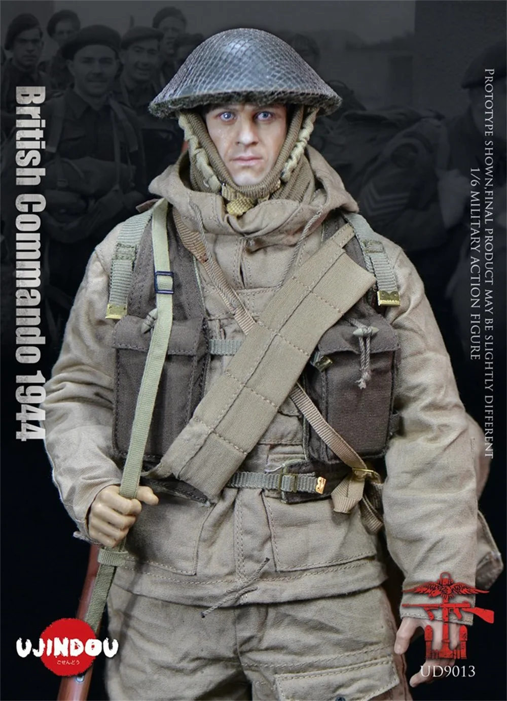 

1/6 UJINDOU UD9013 WWII Series The British Commando Of Year 1944 Dress Uniform Jacket Pant Sweater Model Fit 12" Male COO Action