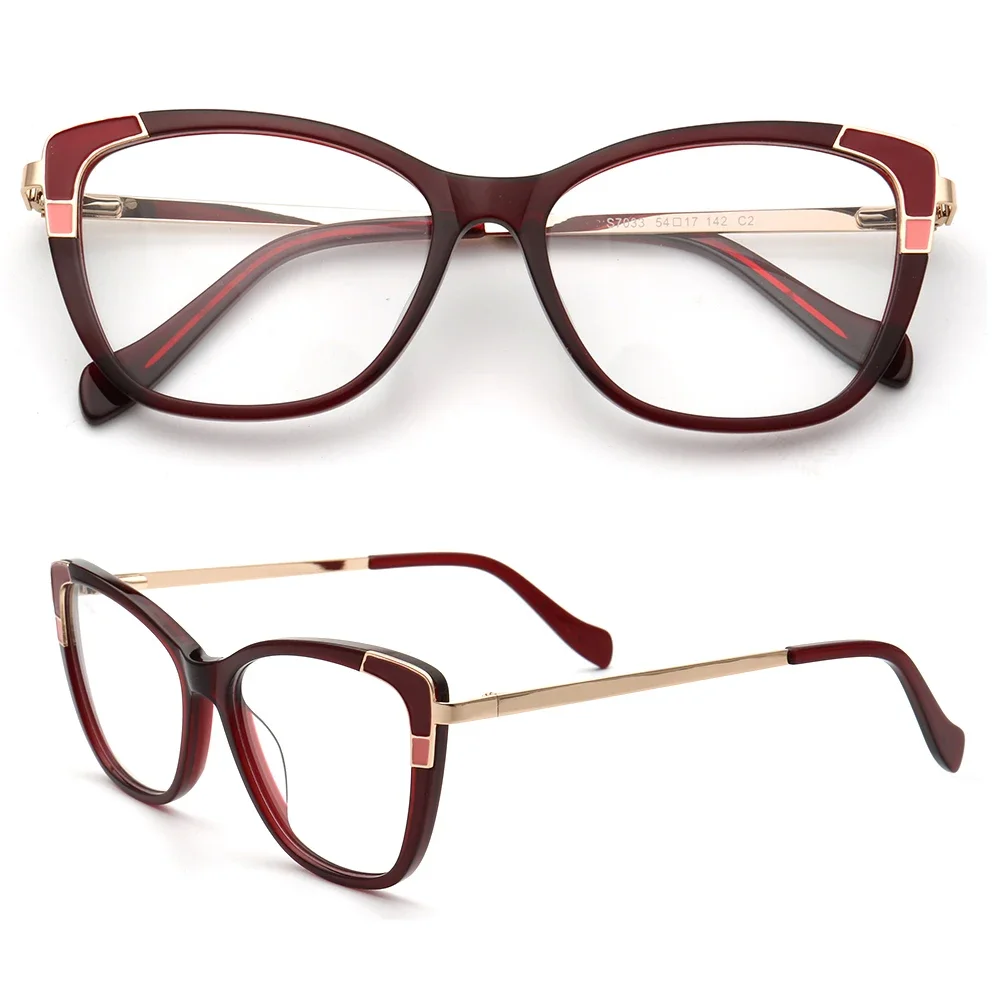 Women Vintage Cat Eye Glasses Frames for Women Optical Eyeglass Frame Fashion Acetate Metal Spectacles Prescription Eyewear
Women Vintage Cat Eye Glasses Frames for Women Optical Eyeglass Frame Fashion Acetate Metal Spectacles Prescription Eyewear