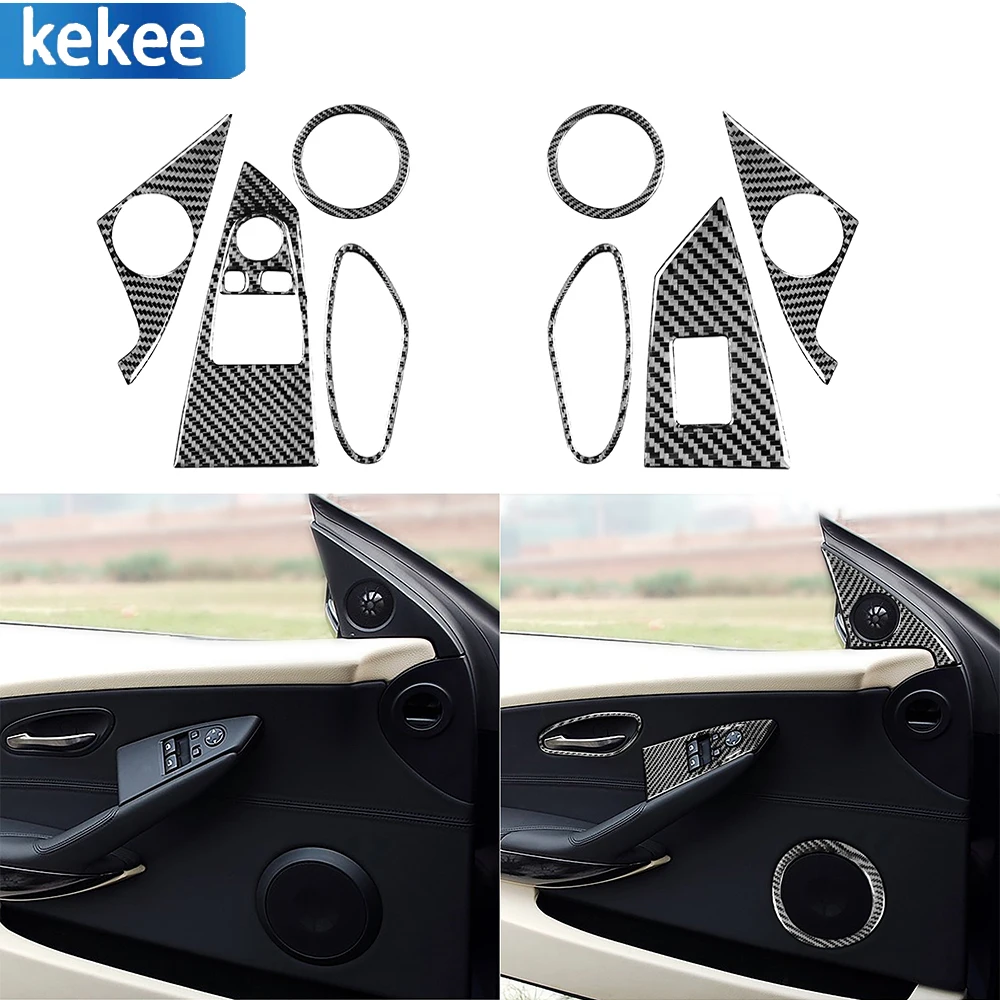 For BMW 6 Series E63 E64 2004-2010 Carbon Fiber Car Door Window Lift Switch Panel Corner Horn Audio Speaker Cover Decal 9PCS
For BMW 6 Series E63 E64 2004-2010 Carbon Fiber Car Door Window Lift Switch Panel Corner Horn Audio Speaker Cover Decal 9PCS