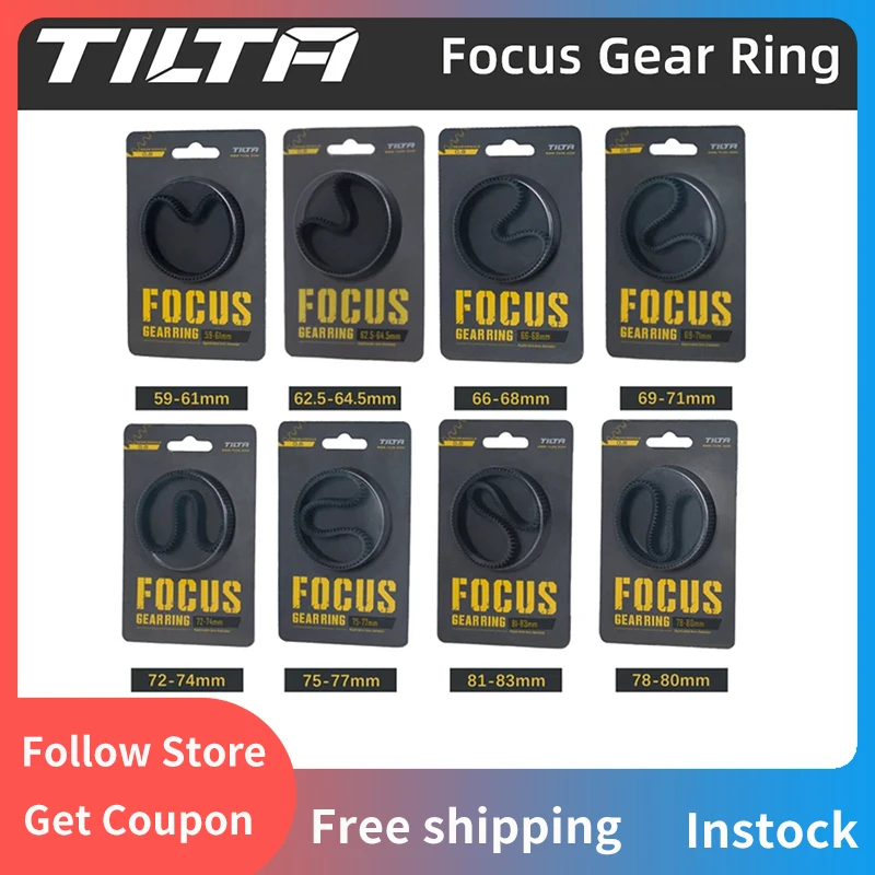 

TILTA Tiltaing Seamless Focus Gear Ring For SONY 360 Rotation Follow Focus Ring 46.5-90 For SLR DSLR Camera Accessories TA-FGR