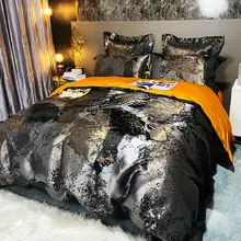 Dark 100% Cotton Bedding Set Healthy Pure Silk Luxury Queen King Duvet Cover Flat Sheet Pillowcase Bed Linen Set
Dark 100% Cotton Bedding Set Healthy Pure Silk Luxury Queen King Duvet Cover Flat Sheet Pillowcase Bed Linen Set