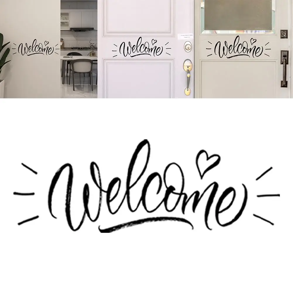 2024 Door Decal Removable Welcome For Entryway Decor PVC Vinyl Letters Creative Character Living Room Home Decor
2024 Door Decal Removable Welcome For Entryway Decor PVC Vinyl Letters Creative Character Living Room Home Decor