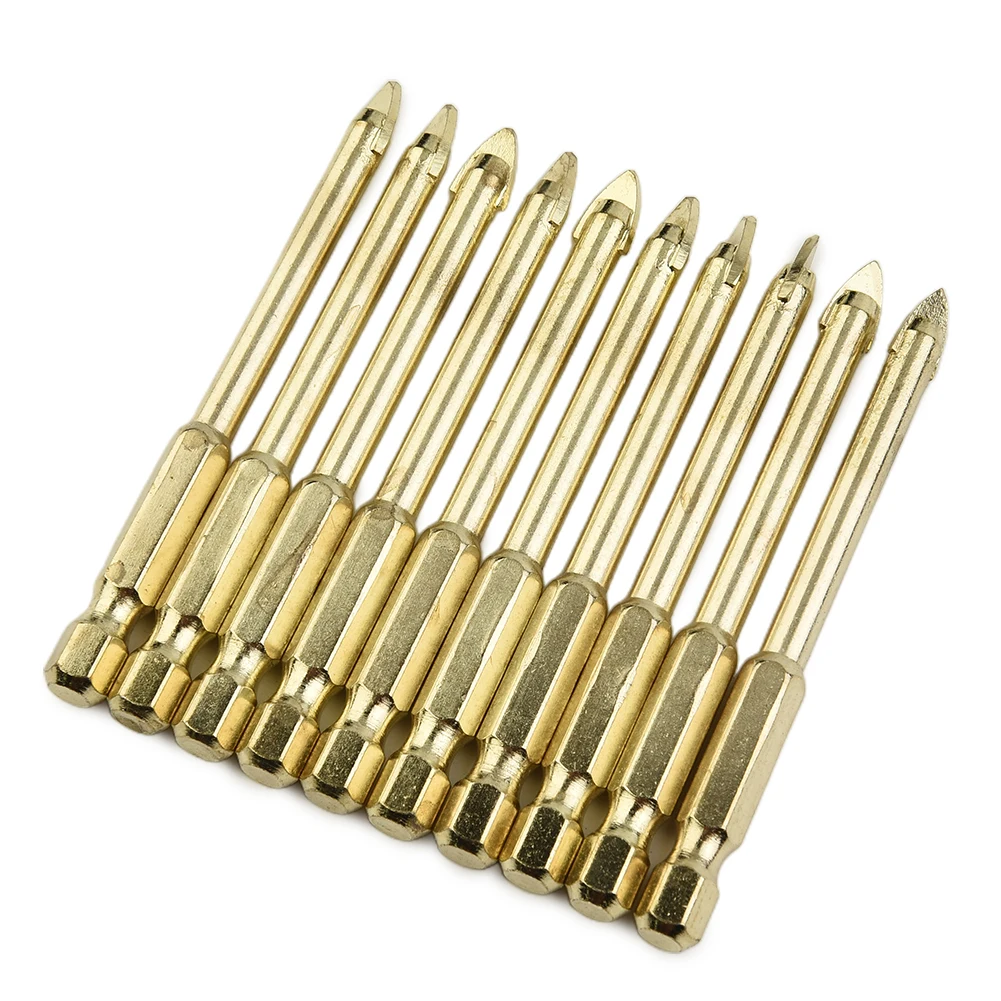 10* Drill Bit 10pcs 6mm Alloy Ceramic Spear Head Superhard Tile Glass Titanium Tungsten Carbide New Nice Portable
10* Drill Bit 10pcs 6mm Alloy Ceramic Spear Head Superhard Tile Glass Titanium Tungsten Carbide New Nice Portable