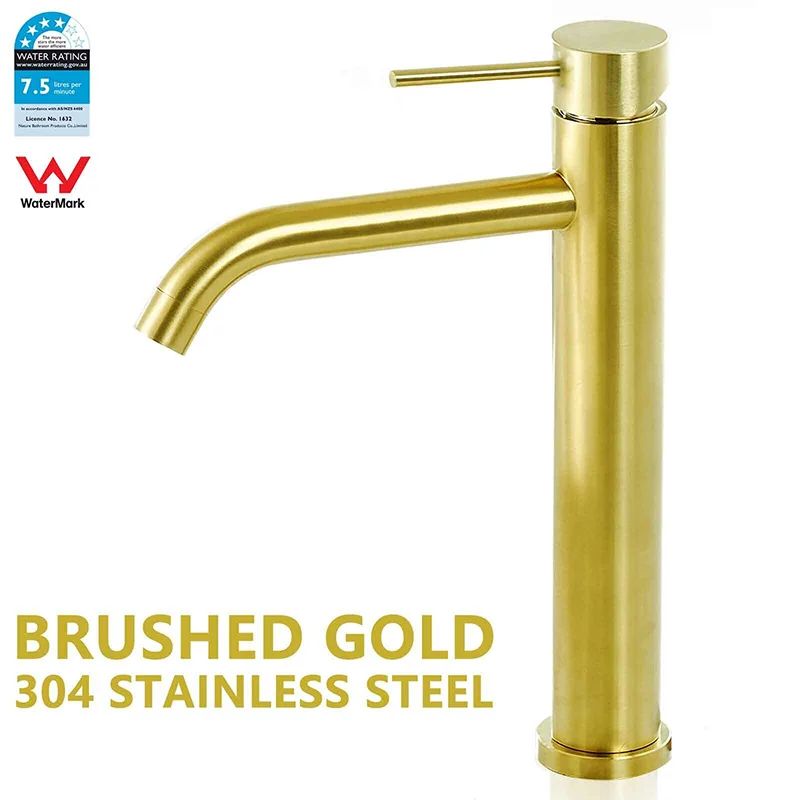 

KYLINS Wash Basin Faucet Bathroom Faucet for Kitchen Sink Brushed Gold Washhand Stand Bathtub Faucets Bathroom Mixer Tap Shower