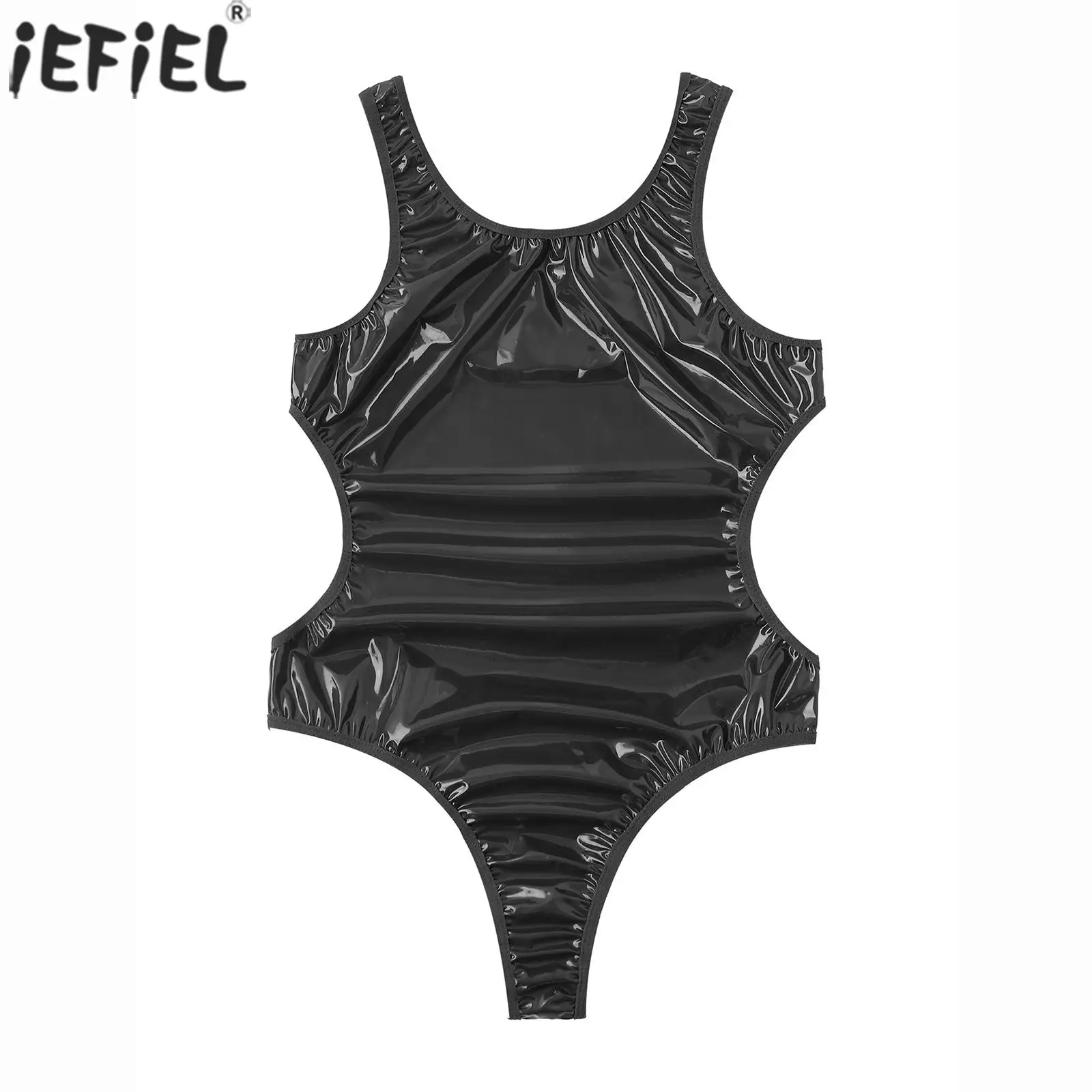 Mens One-Piece Swimsuit Summer Pool Party Swimwear Shiny Wet Look Patent Leather Bodysuit Open Back U Neck Sleeveless Catsuit
Mens One-Piece Swimsuit Summer Pool Party Swimwear Shiny Wet Look Patent Leather Bodysuit Open Back U Neck Sleeveless Catsuit