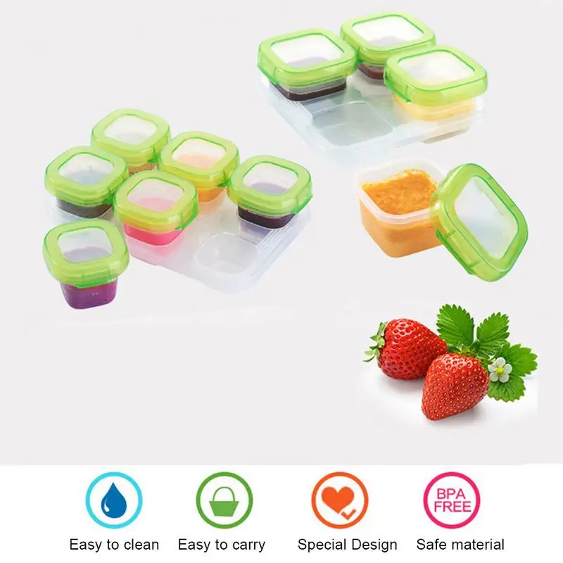 

Infant Food Storage Box Sealed Keep Fresh Box Leakproof Supplement Bowl Green Home Wedding Infant Food Storage Containers