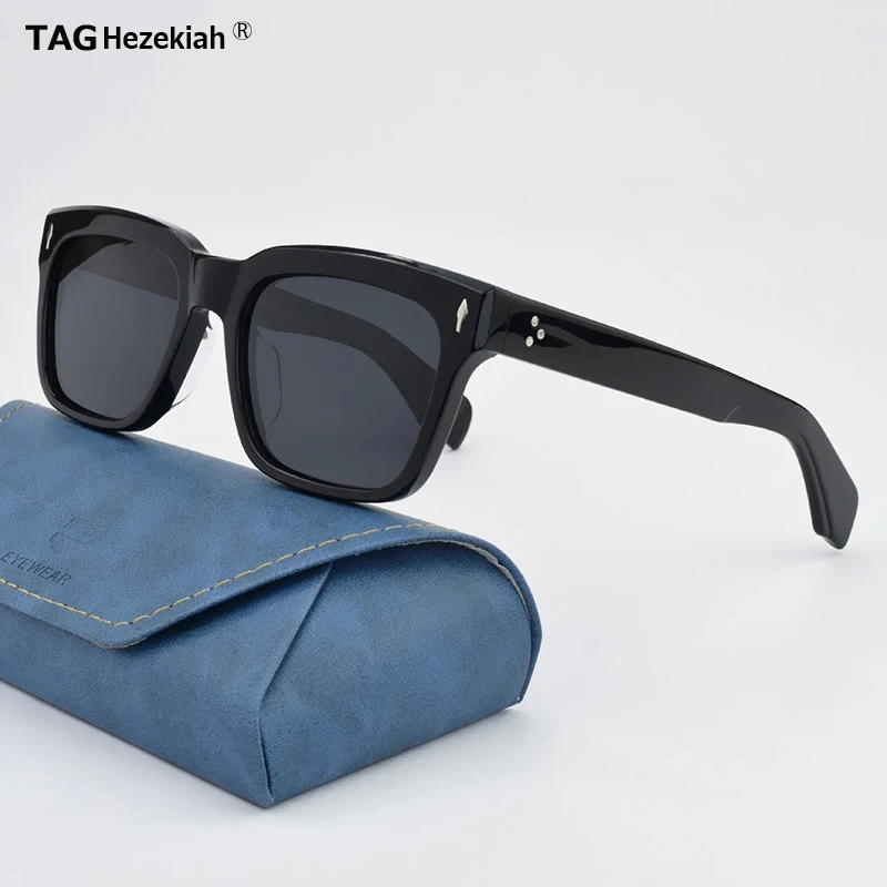 

TAG Hezekiah luxury Brand Polarized Sun glasses Men Women 2024 vintage Sunglass Men's UV400 Fashion designer Acetate Sunglasses