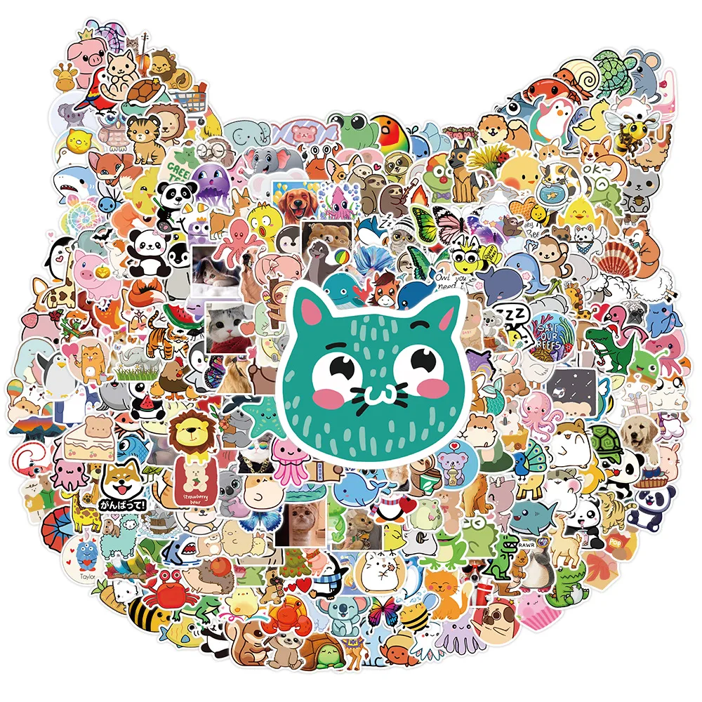 100/200/300Pcs Cartoon Lovely Animal Waterproof Stickers Graffiti Decoration Refrigerator Water Cup Skateboard Aesthetics PVC
100/200/300Pcs Cartoon Lovely Animal Waterproof Stickers Graffiti Decoration Refrigerator Water Cup Skateboard Aesthetics PVC