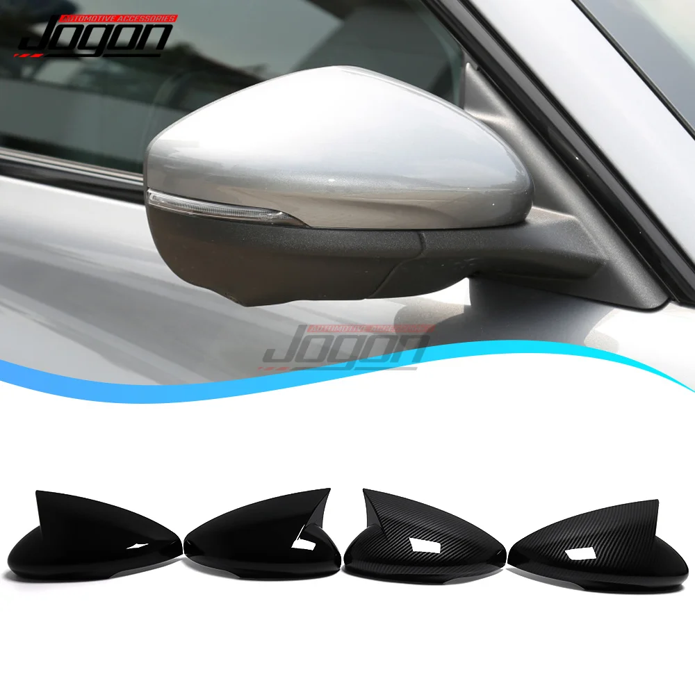 

Carbon Fiber Look For Ford Mustang Mach E Mach-E 2021 2022 Exterior Car OX Horn Rearview Mirror Cover Wing Mirror Cap Cases
